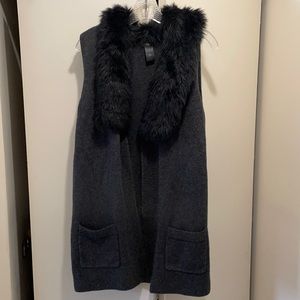 Ann Taylor Fur Vest